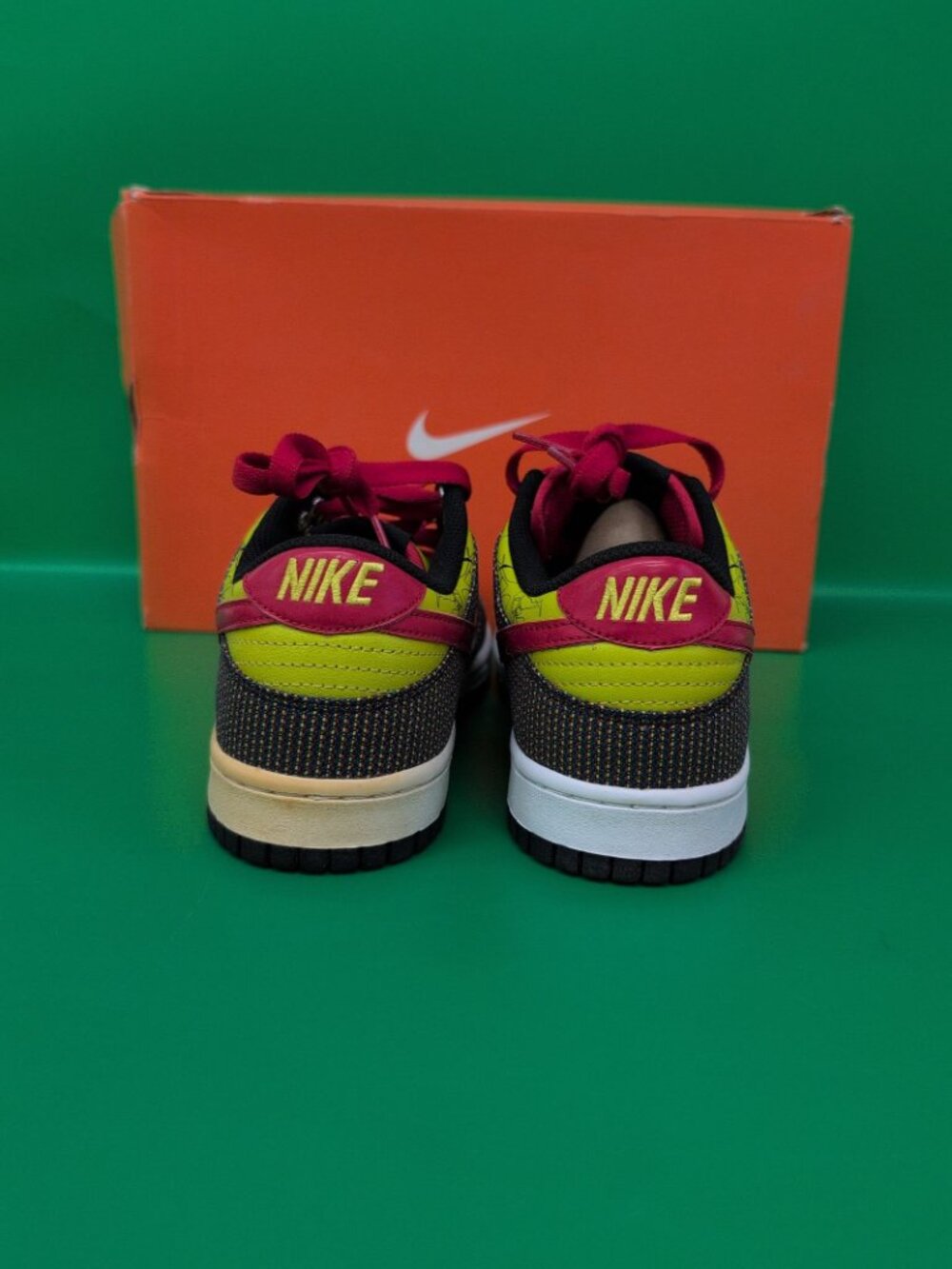 Nike Dunk Low Premium Women's Shoes US 8 Black & Sport Red Bright 313600-061 - Picture 7 of 15
